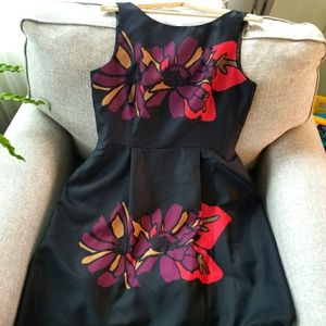 Taylor size 8 exposed zipper dress with pockets